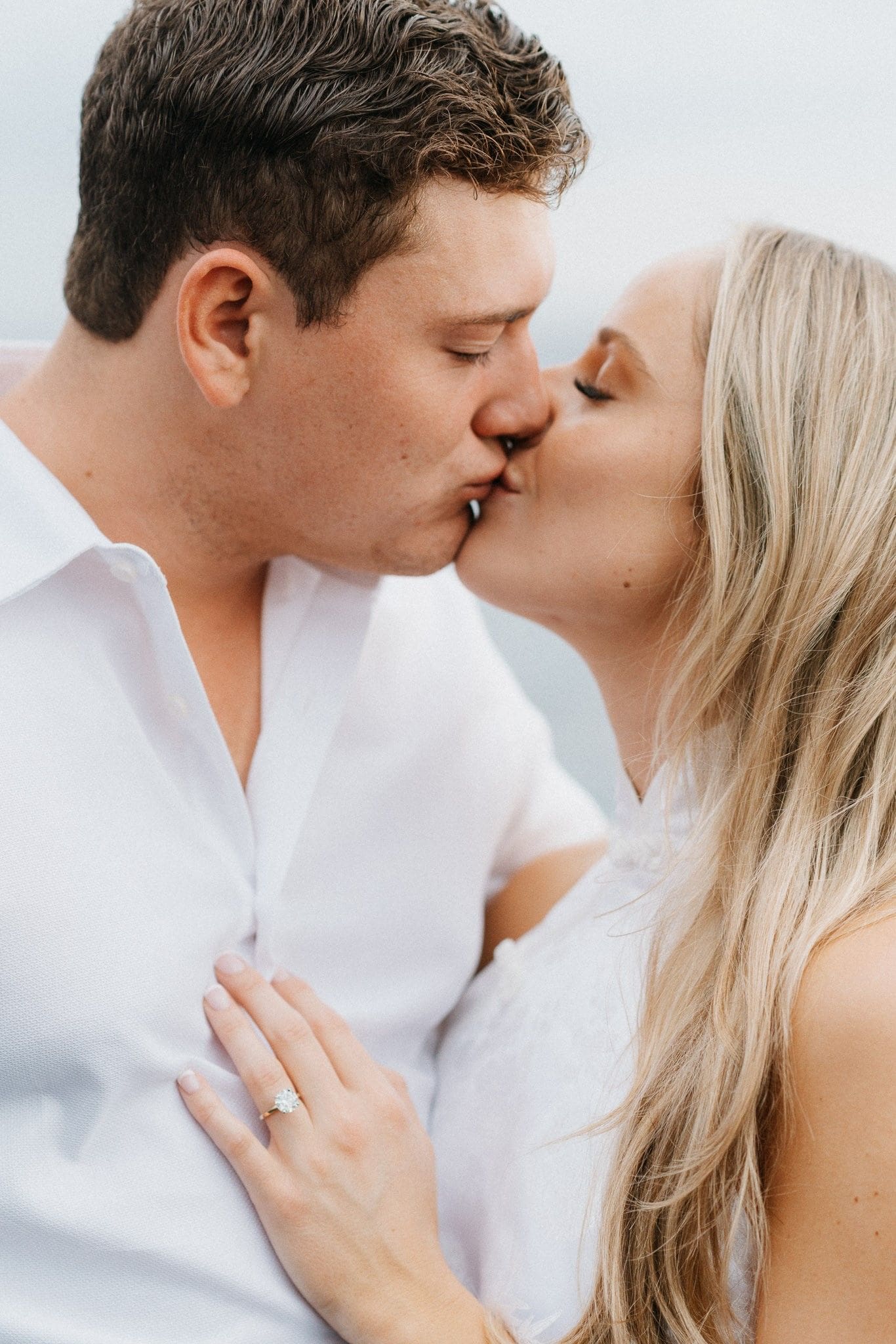 Couple at their engagement shoot in Hawaii.